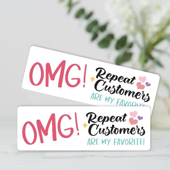 Repeat Customers Are My Favorite Sticker Labels – (96 ct) - Picture 1 of 5